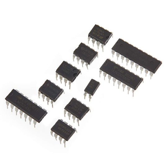 85 pcs 10 Types Integrated Circuit chip Assortment Kit,opamp,Single Precision Timer,pwm,Including:LM324 LM358 LM386 LM393 UA741 NE5532 NE555 PC817 ULN2003 ULN2803.